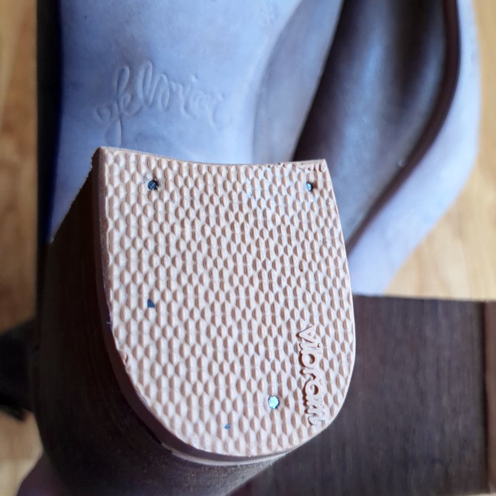 [SOLD] Felmini Soft Pebbled Leather Lace Up Peep Toe Portugal Block Heel Bootie - Picture 16 of 16